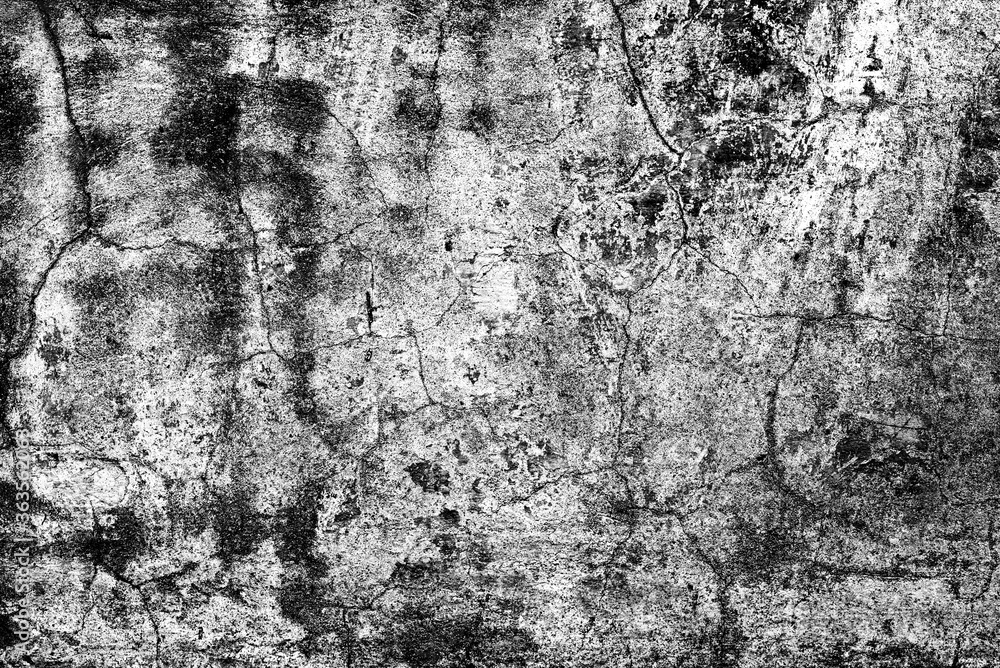 Texture of old gray concrete wall for background