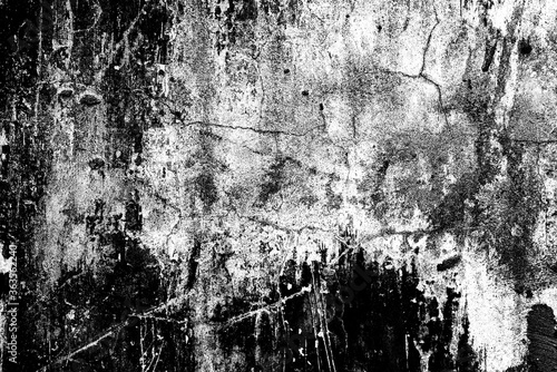 Texture of old gray concrete wall for background