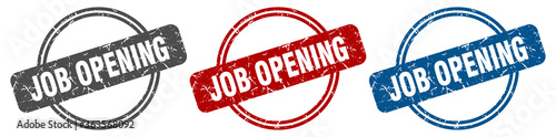 job opening stamp. job opening sign. job opening label set