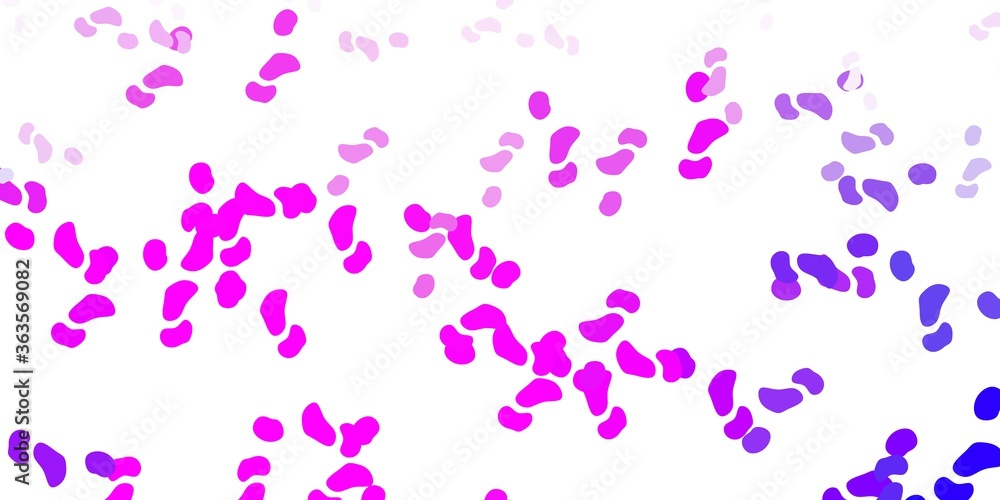Light purple, pink vector pattern with abstract shapes. Light purple, pink vector pattern with abstract shapes.