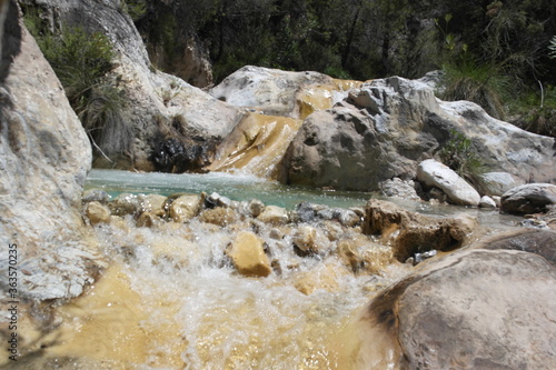 waterfall in the mountains