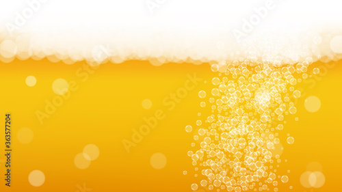 Beer foam. Craft lager splash. Oktoberfest background.