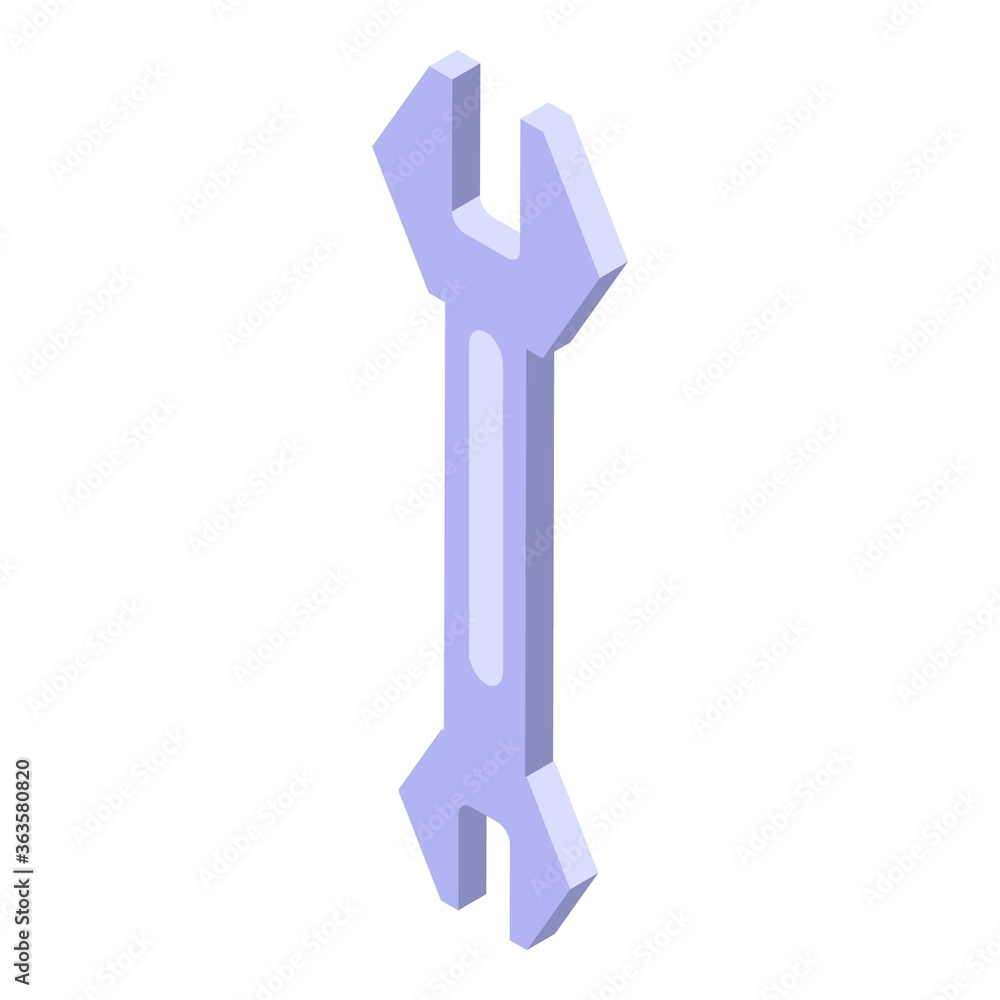 It administrator repair key icon. Isometric of it administrator repair key vector icon for web design isolated on white background It administrator repair key icon. Isometric of it administrator repair key vector icon for web design isolated on white background