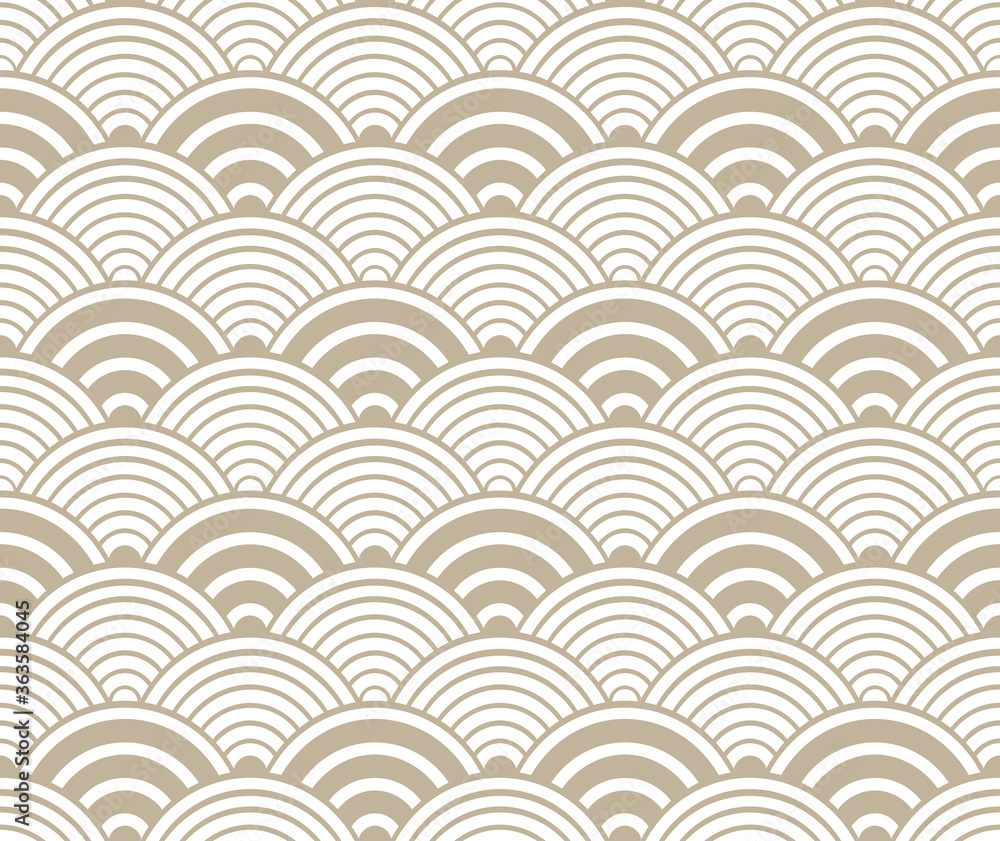 Monochrome seigaiha Japanese wave pattern. Monochrome seigaiha Japanese wave pattern.