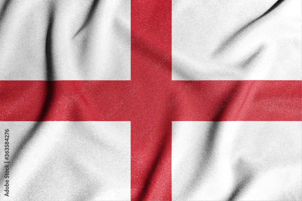 Fototapeta premium National flag of the England. The main symbol of an independent country. An attribute of the large size of a democratic state.