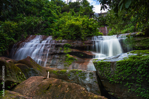 Tad-Wiman-Thip waterfall  Beautiful waterfall in Bung-Kan province  ThaiLand.
