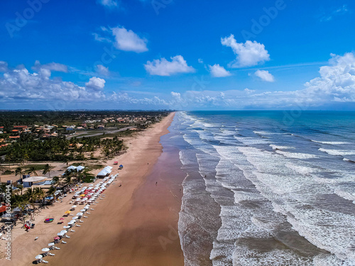 Vista aérea da praia do Refúgio em Aracaju