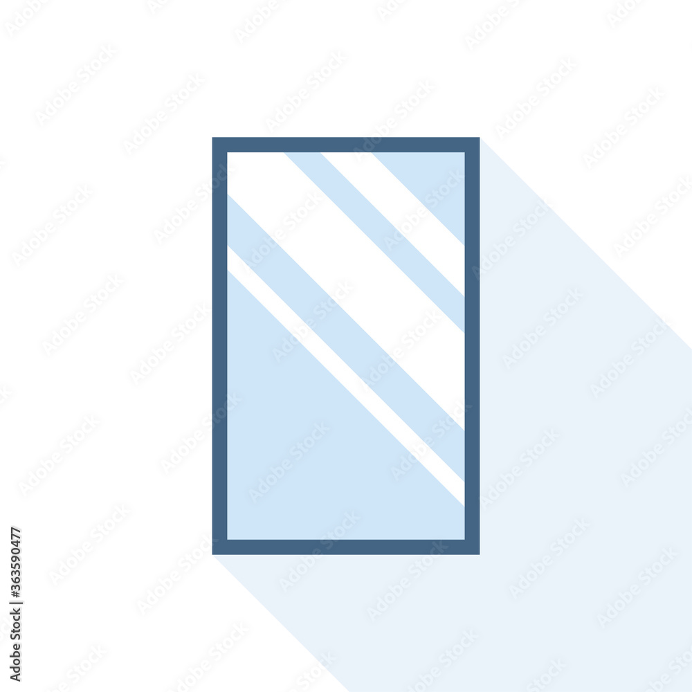 Mirror. Flat Strength. Vector illustration
Mirror. Flat Strength. Vector illustration