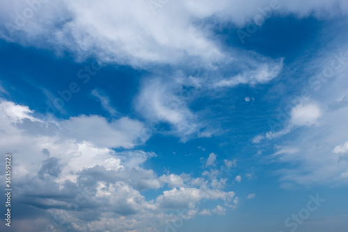 blue sky with clouds © St