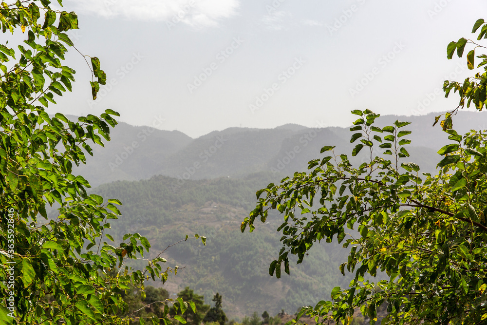 Obraz premium mountains and sky landscape