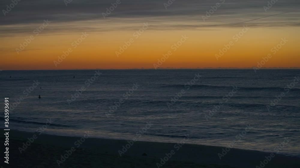 Sunrise at a beach of Mediterranean sea Sunrise at a beach of Mediterranean sea
