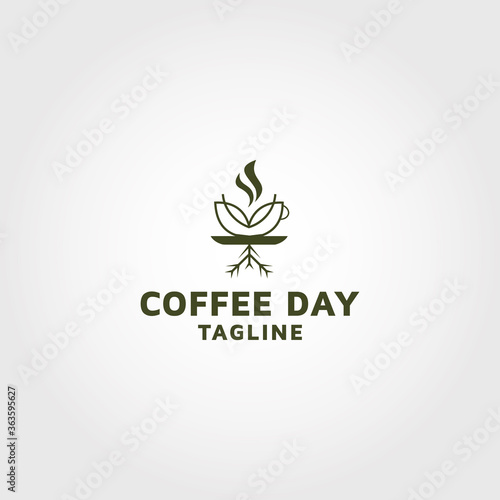Coffee Day logo design templates idea