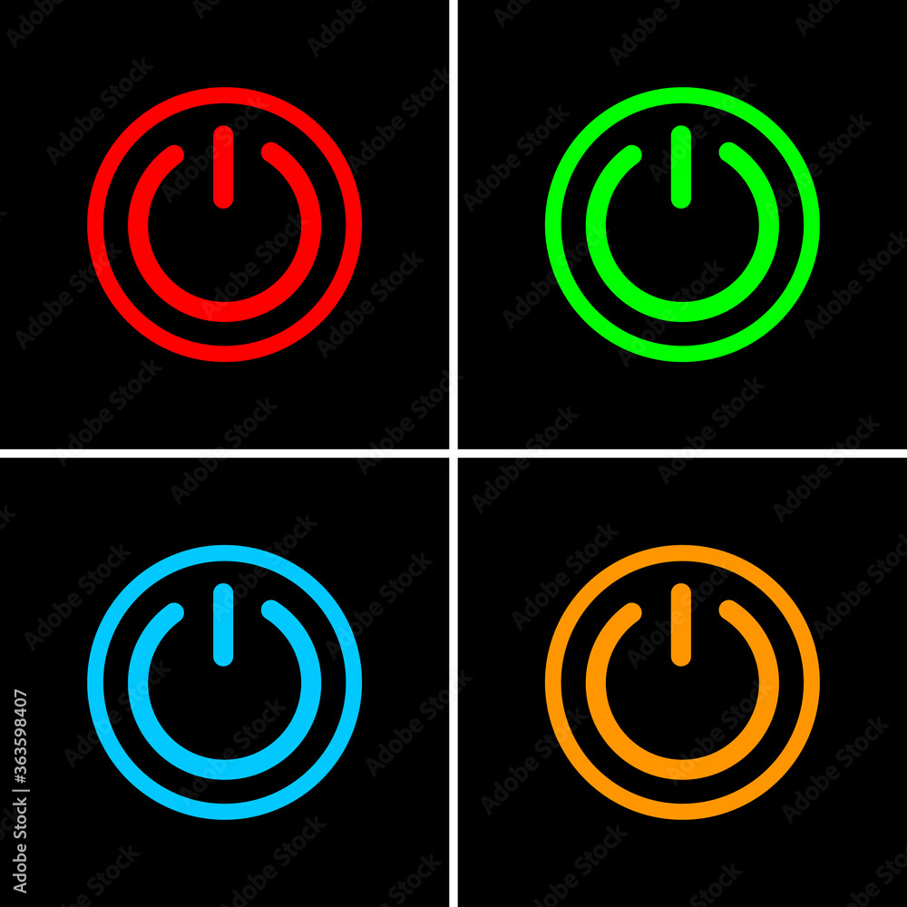 Switch vector icon on black background Switch vector icon on black background