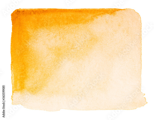 orange square watercolor texture bright mockup element © Alex