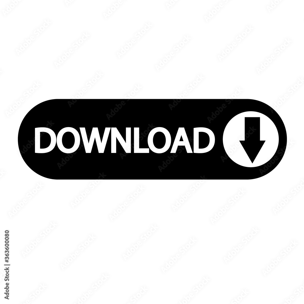 download button icon on white background. install symbol. download sign. flat style. download button icon on white background. install symbol. download sign. flat style.
