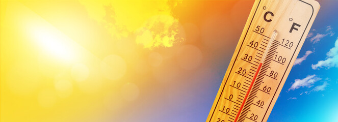 temperature is hot in the sky