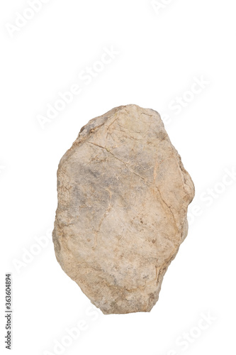 brown stone isolated on white background