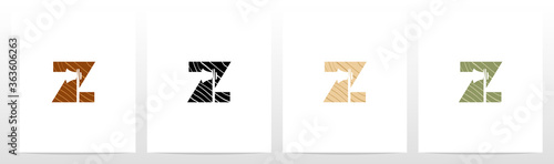 Axe On Wooden Letter Logo Design Z
