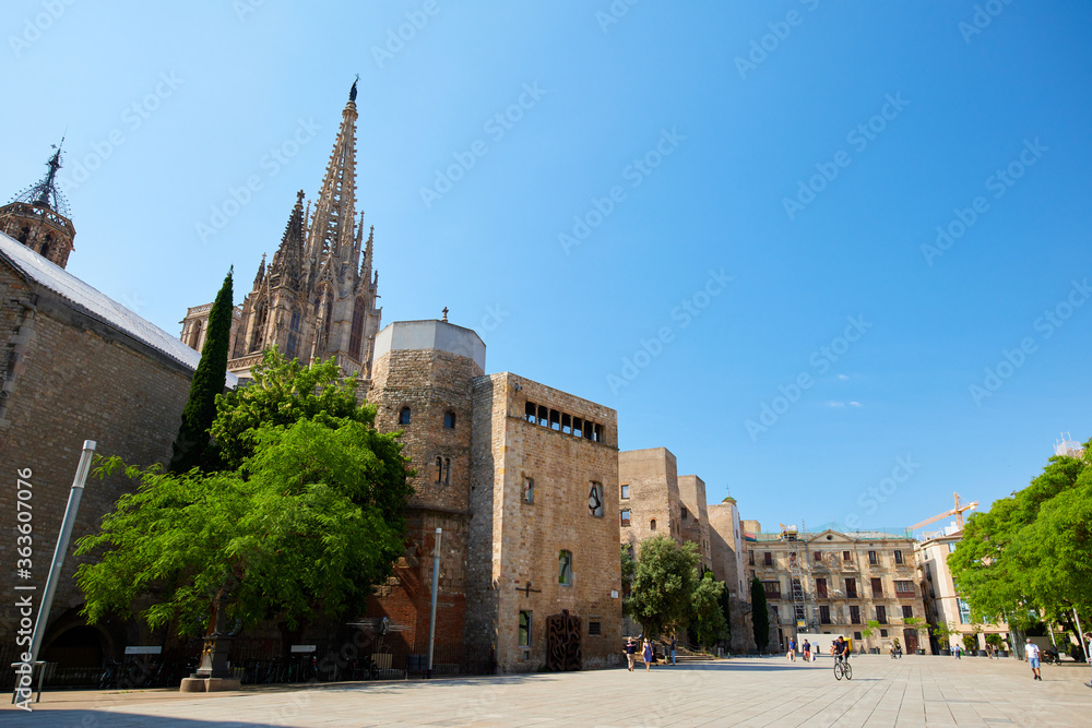 The Cathedral of Barcelona in Spain
