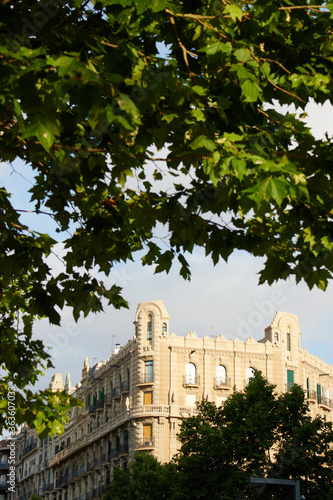 Obraz na płótnie Streets in the city of Barcelona, Spain w salonie