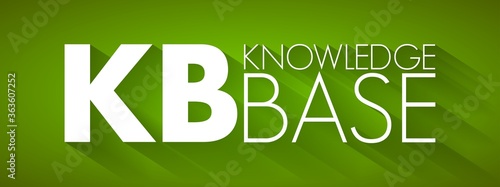 KB - Knowledge Base acronym, technology concept background