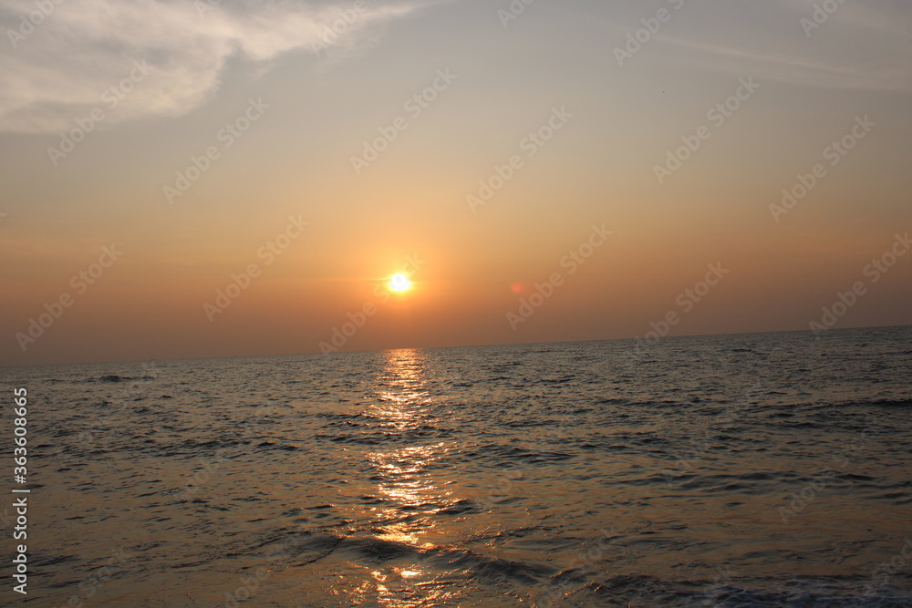 Fototapeta premium sunset on the beach