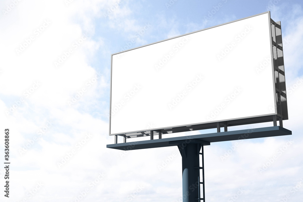 Billboard mockup 3d rendering for scene creator Billboard mockup 3d rendering for scene creator