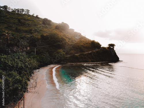 Sunrise at Pandanan Beach Lombok, Indonesia photo