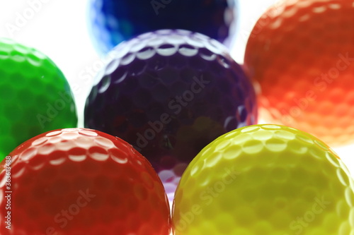 Colored golf balls