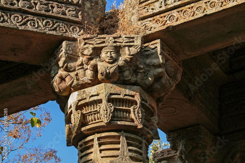 View of Rang Mahal, Inside of Ajaygarh Fort, Panna, Madhya Pradesh, India. photo