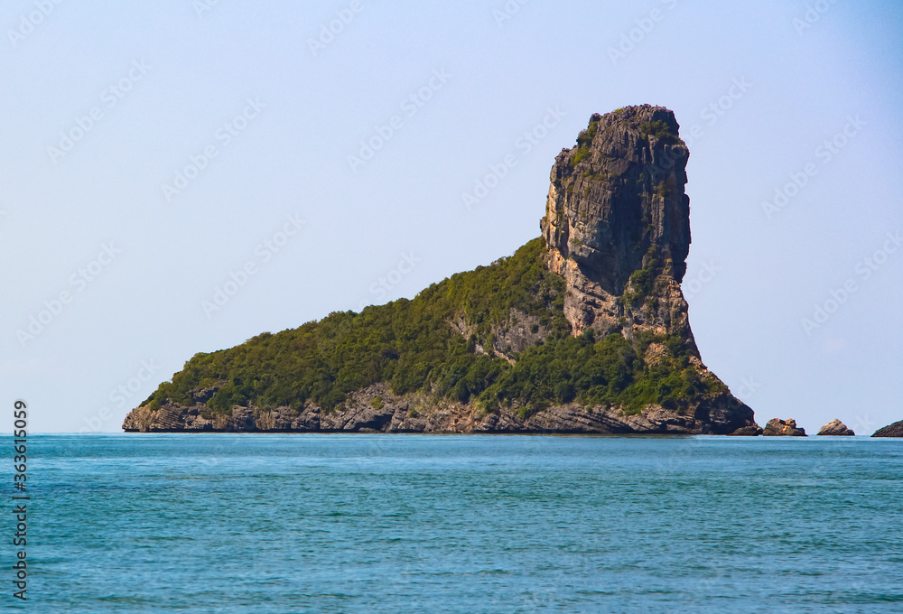 Interestingly shaped island in Ang Thong National Park, Thailand Interestingly shaped island in Ang Thong National Park, Thailand