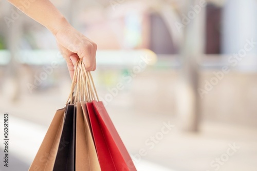 The concept of the Asian woman's perspective, women enjoy shopping