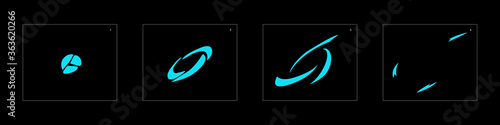 Shine water effect. Water explosion animation effect. Animation sprite sheet for games, cartoon or animation. vector style animation effect 1422.