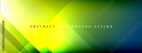 Motion concept neon shiny lines on liquid color gradients abstract backgrounds. Dynamic shadows and lights templates for text