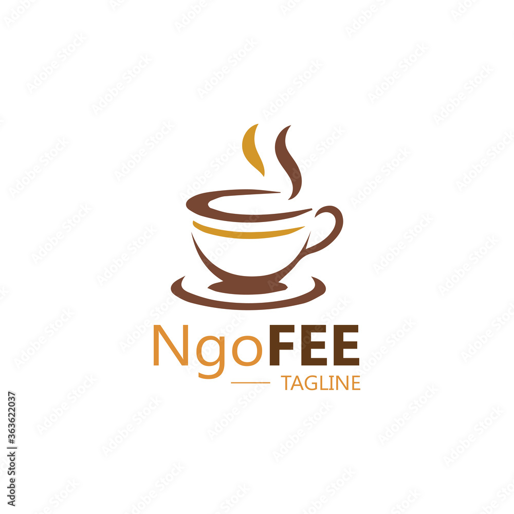 Obraz premium Coffee cup Logo Template