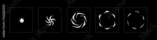 Shine explosion effect. Smoke explosion animation effect. Animation Sprite sheet for games, cartoon or animation. vector style animation effect 1433.