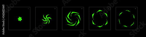 Shine liquid effect. Liquid explosion animation effect. Animation Sprite sheet for games, cartoon or animation. vector style animation effect 1437.