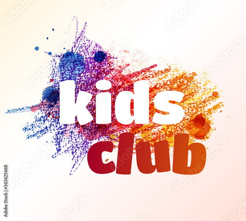Kids zone colorful vector illustration. Children's playroom decoration. 