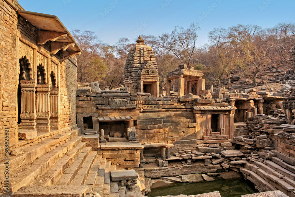 Bateshwar Hindu temples in north Madhya Pradesh, India.