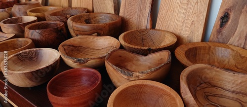 handmade wooden bowls from olive wood