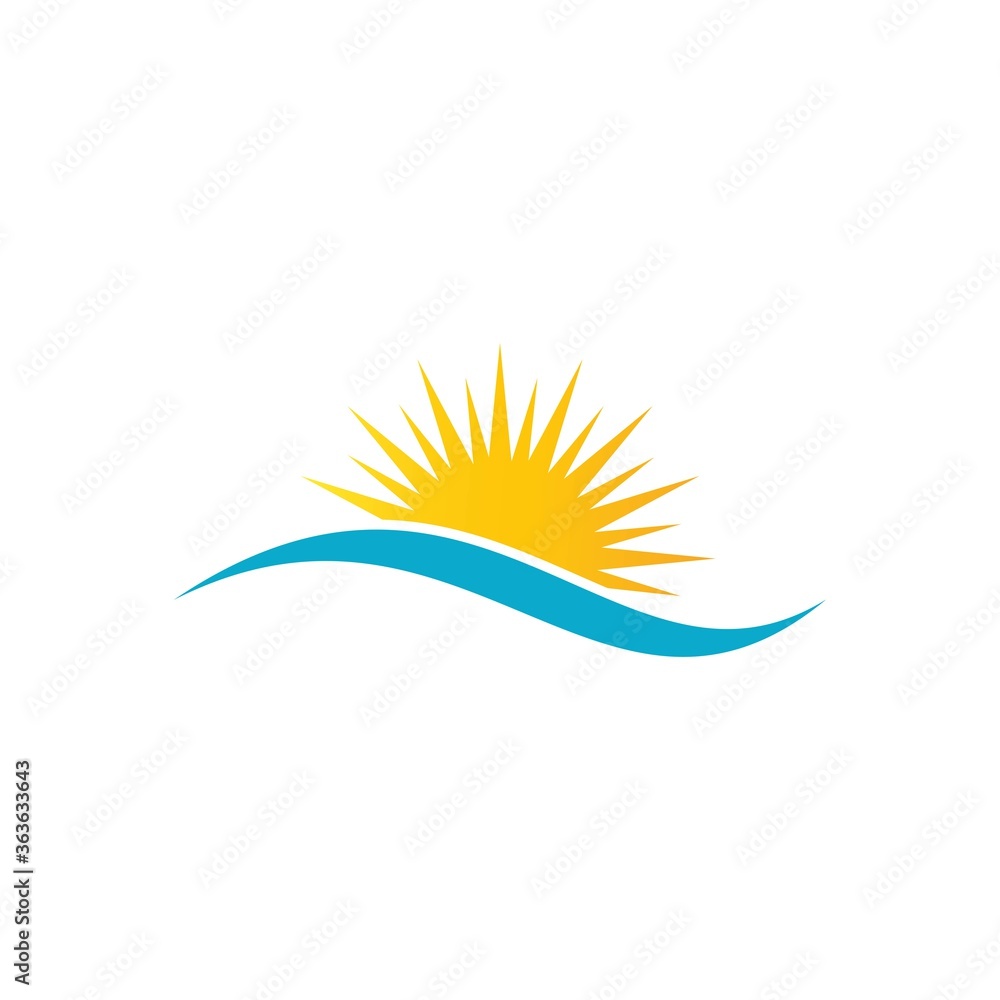 sun ilustration logo sun ilustration logo