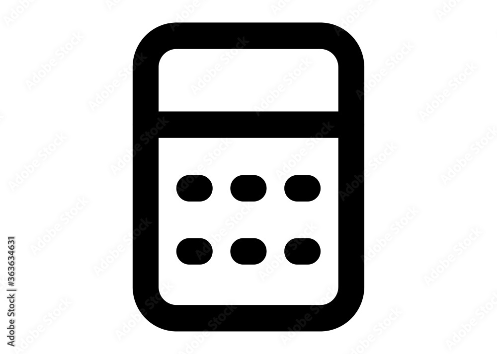 Calculator icon vector. Savings, finances sign isolated on white, economy concept, Trendy Flat style for graphic design, Web site, UI. EPS10 Calculator icon vector. Savings, finances sign isolated on white, economy concept, Trendy Flat style for graphic design, Web site, UI. EPS10