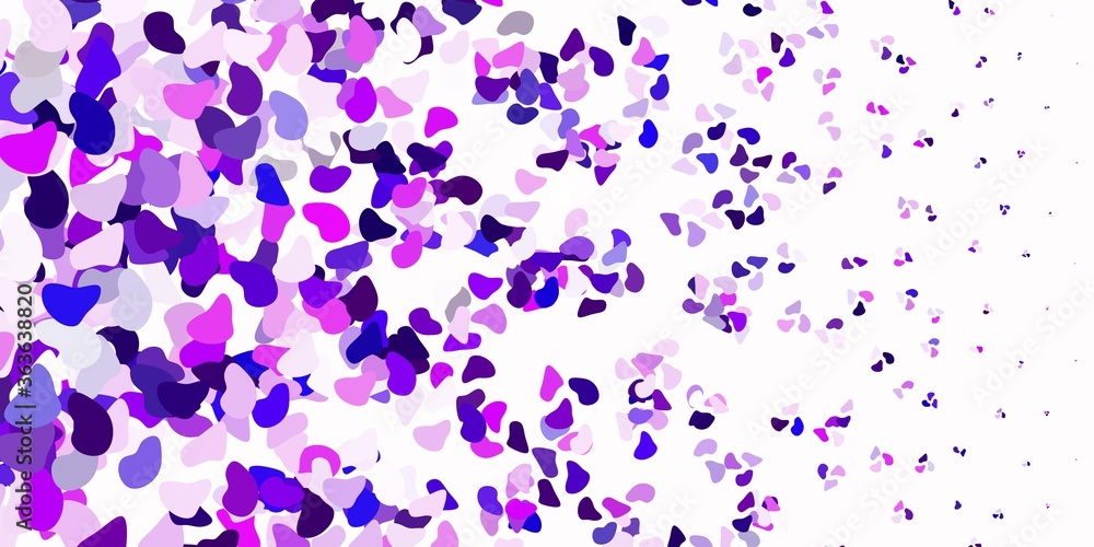 Light purple vector background with random forms.