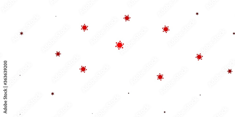 Light red vector texture with disease symbols. Light red vector texture with disease symbols.