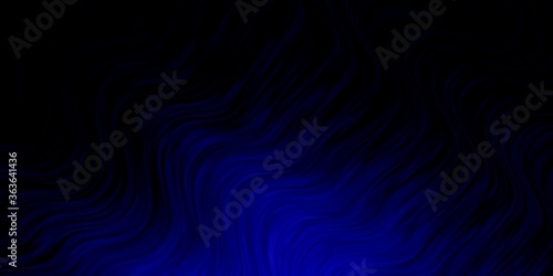 Dark BLUE vector texture with circular arc. Bright illustration with gradient circular arcs. Pattern for websites, landing pages.