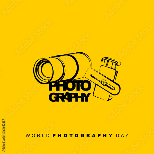 Vector illustration of Lensbong (Phone Extra lens) Line art concept design