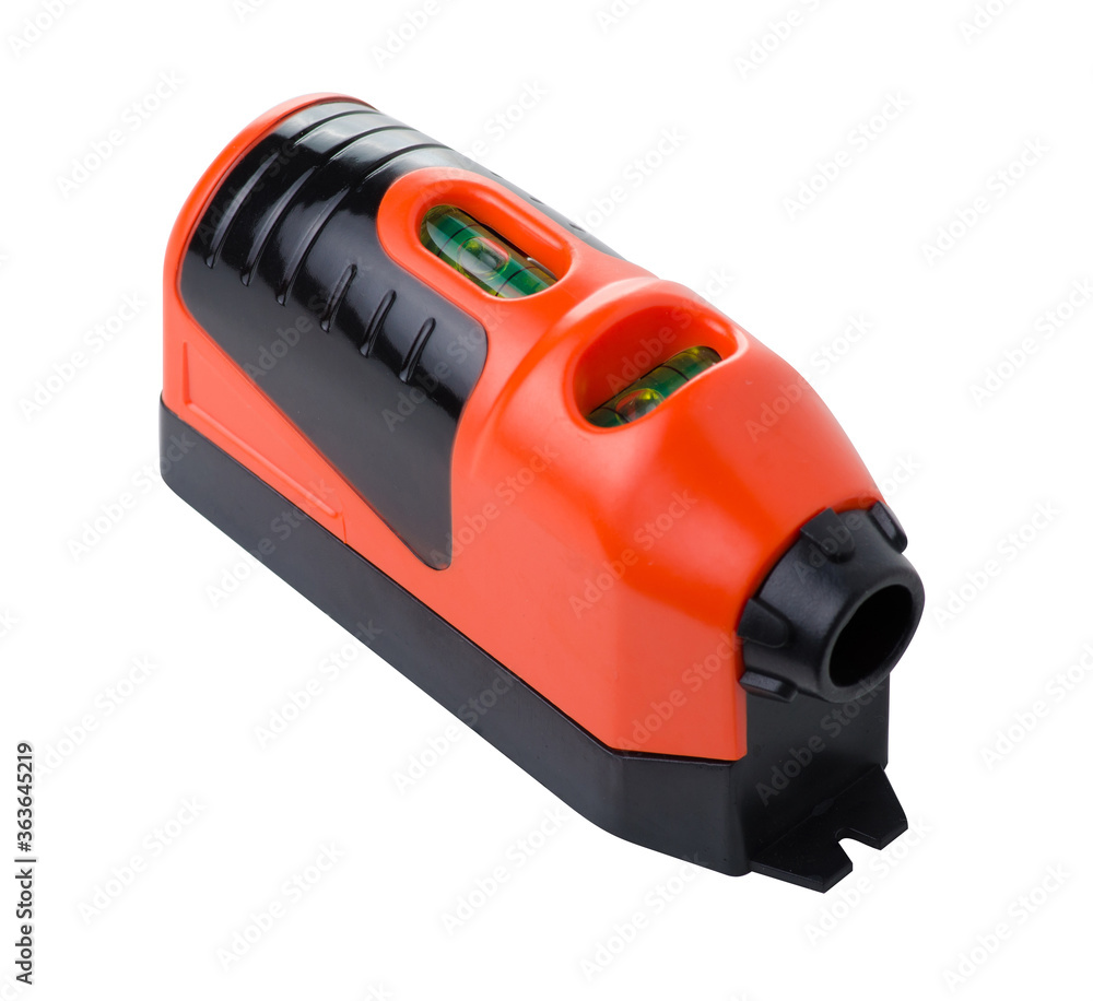Laser building level on white background isolation Laser building level on white background isolation