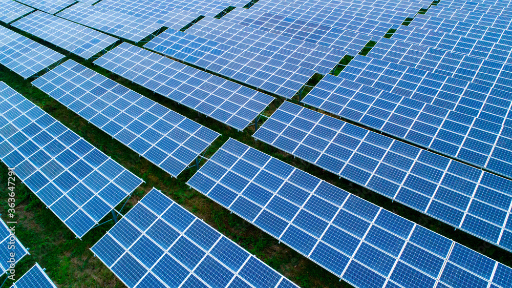 Detailed close-up of modern large photovoltaic solar panels. Detailed close-up of modern large photovoltaic solar panels.