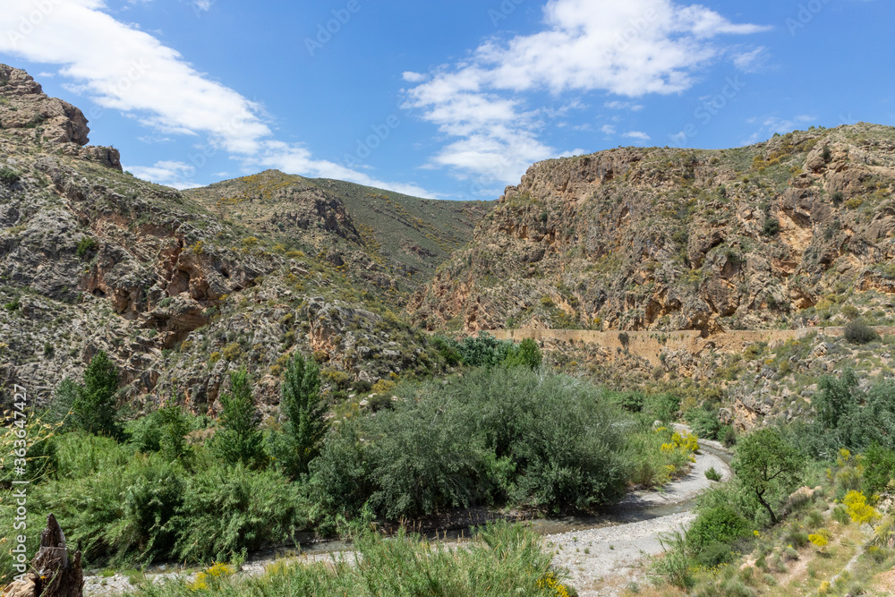 Darrical river passing between great mountains