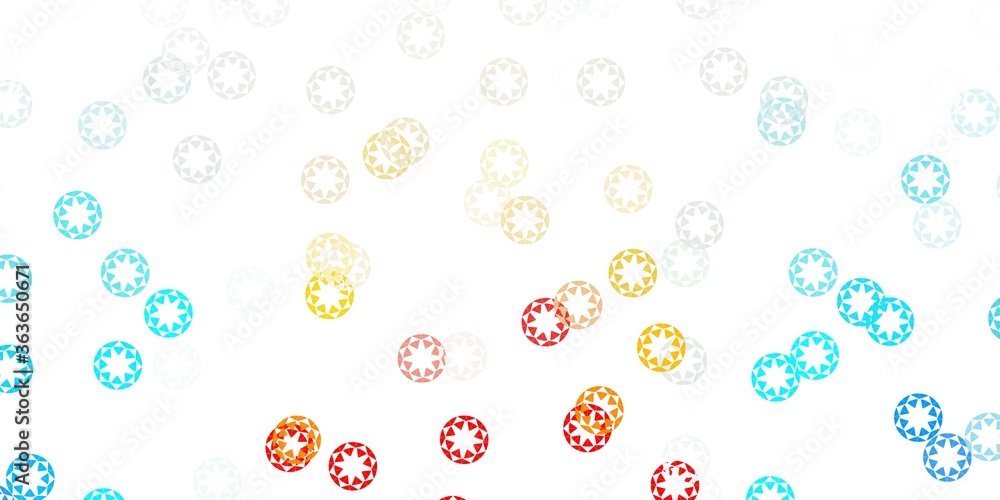 Light blue, yellow vector backdrop with dots. Light blue, yellow vector backdrop with dots.